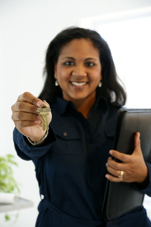 Real Estate Agent With Customerの写真素材