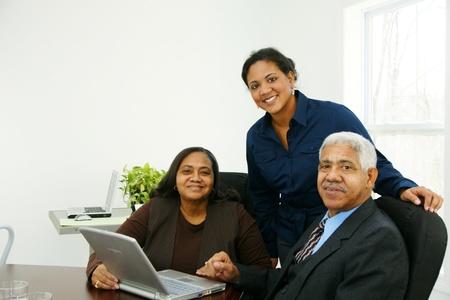 Team of business people working together in an officeの写真素材