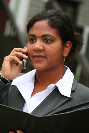 Businesswoman ready for workの写真素材