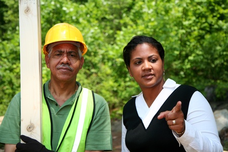 Construction worker on the job