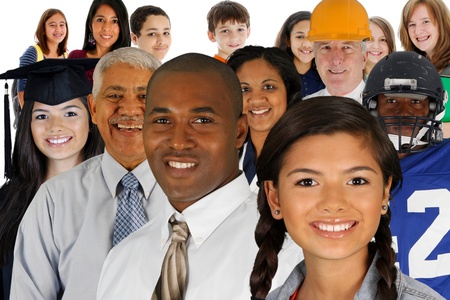 People of all different races and professionsの写真素材