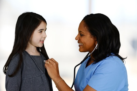 Nurse with a patient in the hospitalの写真素材