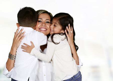 Young hispanic family who love being with each otherの写真素材