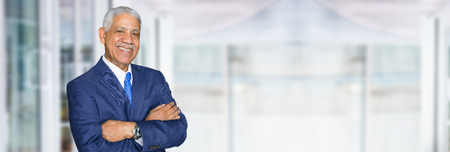 Confident senior businessman who is workingの写真素材