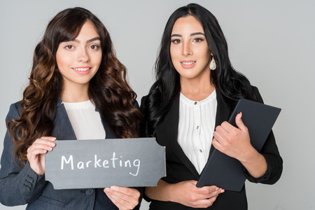 Confident businesswomen who are ready for workの写真素材