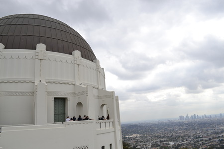 Downtown Los Angeles from the Griffith Observatoryの写真素材