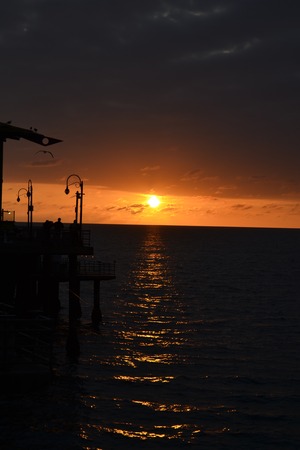 Sunset picture from Venice Beachの写真素材