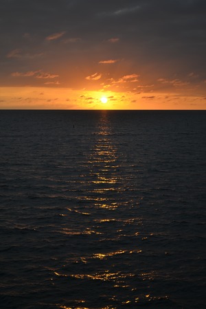 Sunset picture from Venice Beachの写真素材