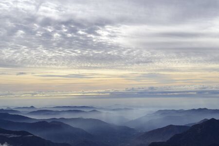 The Moro Rock is the highest point of the Sequoia National Park allowing amazing views of the Sierra Nevadaの写真素材
