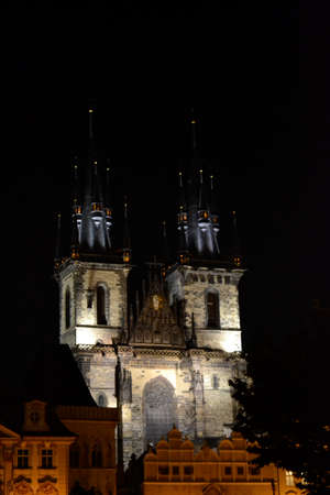 14th century church located in the heart of Pragueの写真素材