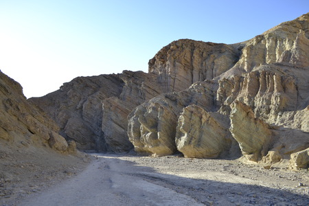 Hiking in the Death Valleyの写真素材