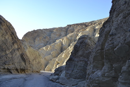Hiking in the Death Valleyの写真素材