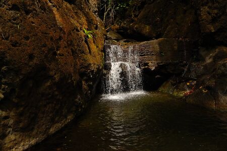 Waterfall on a hike in San Antonの写真素材