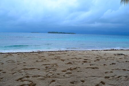 One of the many islands at the San Blas archipelagoの写真素材