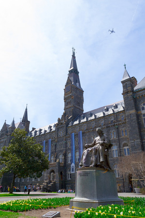 Georgetown University was founded by John Carrol in 1789のeditorial素材