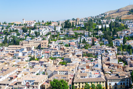 Alhambra palace located in Granada Spain is a master pice of the IslamicMuslim Architecture in Europeのeditorial素材