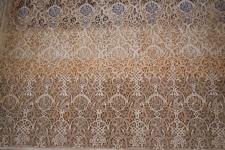 Alhambra palace located in Granada Spain is a master pice of the IslamicMuslim Architecture in Europeのeditorial素材