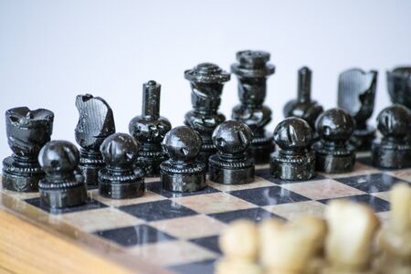 Chess is an strategy and intelligence board game originated in India that is played between two people on a chessboardの写真素材