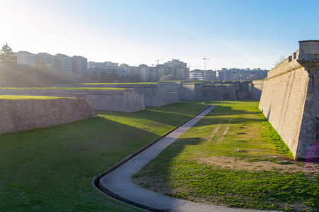 Citadel of Pamplona constructed between XV and XVI centuries  as a defensive structureの写真素材