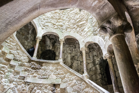 Quinta da Regaleira is a  World Heritage Site by UNESCO within theのeditorial素材