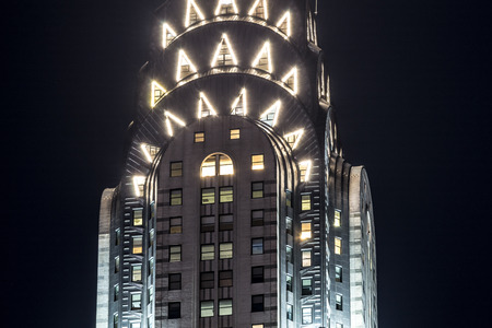 The Chrysler building is a reference in art deco style and one of the historic landmarks of NYCのeditorial素材