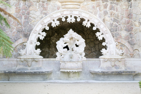 Quinta da Regaleira is a  World Heritage Site by UNESCO within theのeditorial素材