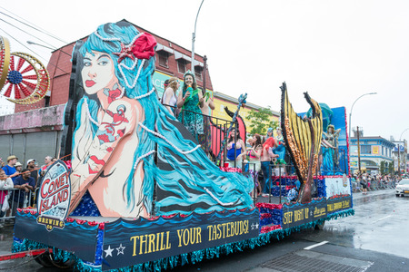 Saturday June 17th,  2017, Coney Island, NYC, USA-Annual Coney Island Mermaid Parade