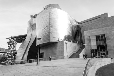 The Guggenheim museum, Inaugurated on October 18,1997, is one of the biggest museums in Spain.のeditorial素材