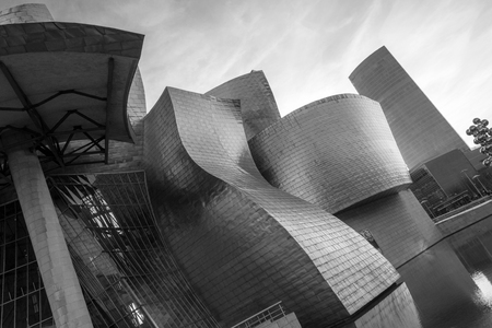 The Guggenheim museum, Inaugurated on October 18,1997, is one of the biggest museums in Spain.のeditorial素材