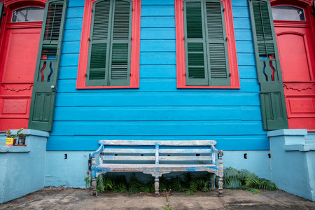 New Orleans is know (among other things) for its architecture with multiple influences exemplified in this pictureの写真素材