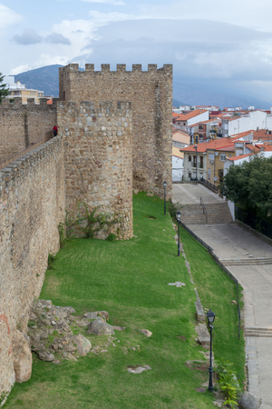 The wall of Plasencia (Spain) were built in 9 months in 1197.のeditorial素材