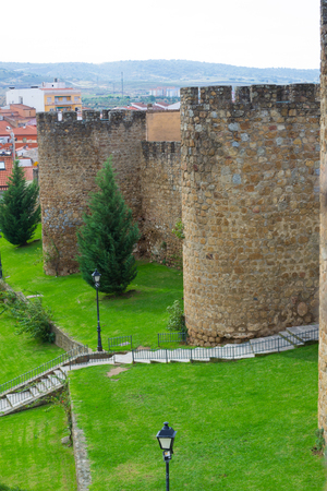 The wall of Plasencia (Spain) were built in 9 months in 1197.のeditorial素材