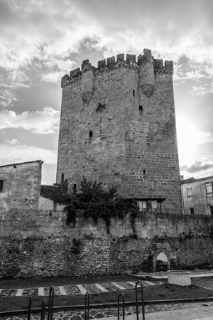 Castle of Coria (Spain) built in the XV centuryのeditorial素材