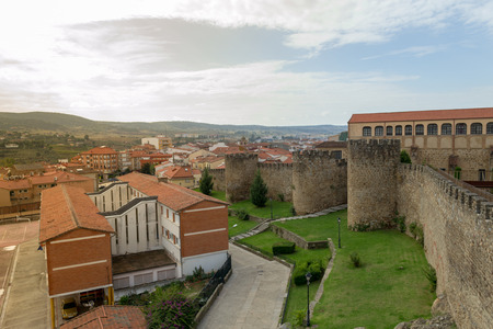 The wall of Plasencia (Spain) were built in 9 months in 1197.のeditorial素材