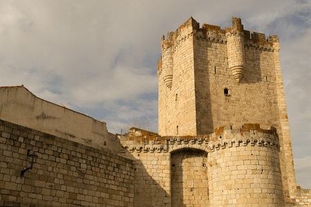 Castle of Coria (Spain) built in the XV centuryのeditorial素材