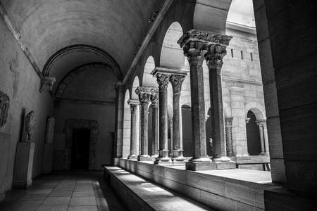European medieval cloister in Washington heights in Manhattan (NYC)のeditorial素材
