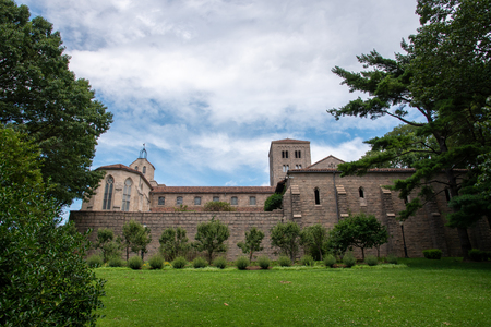 European medieval cloister in Washington heights in Manhattan (NYC)のeditorial素材