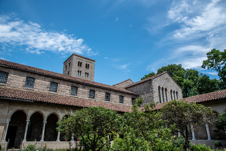 European medieval cloister in Washington heights in Manhattan (NYC)のeditorial素材