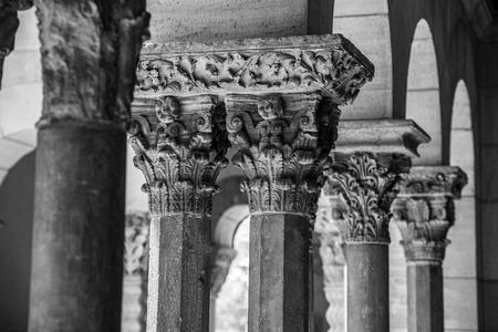 European medieval cloister in Washington heights in Manhattan (NYC)のeditorial素材