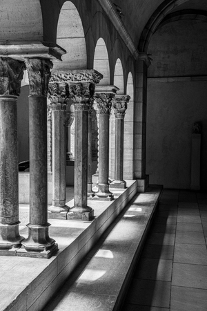 European medieval cloister in Washington heights in Manhattan (NYC)のeditorial素材