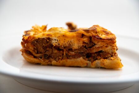 Lasagna is one of the oldest pasta dishes from Italyの写真素材
