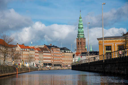 Saint Nicholas former Church now a Contemporary Art Center in Copenhagen (DK)の写真素材