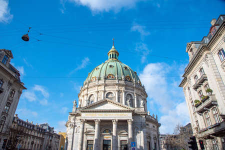 Fredrik Church in Copenhagen also known as Marble Churchの写真素材