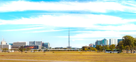 Skyline of Auckland, New Zealand.の写真素材