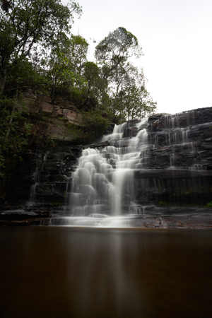 long exposure of a waterfall