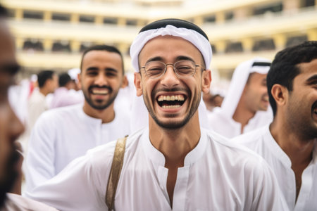 Muslim pilgrims from all over the world gathered to perform Umrah or Hajj at the Haram Mosque in Mecca, Saudi Arabia, days of Hajjの素材