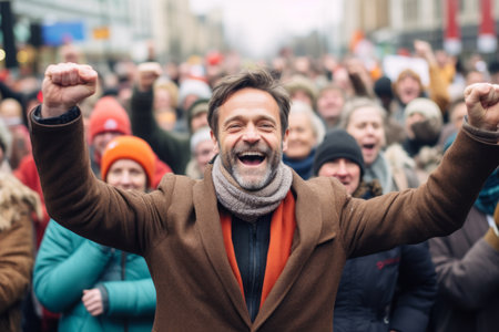 Dutch people protest against the governmentÃ¢â¬â governmentÃ¢â¬â governmentÃ¢â¬â¢s cuts and cuts.の素材