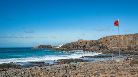 red flag fuerte venturaの写真素材