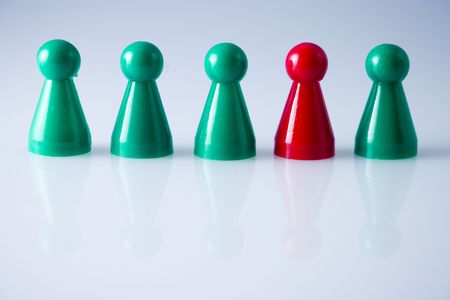 Figures in symbolic groupingの写真素材