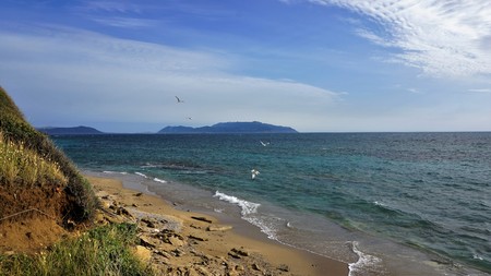 Wild Coast of the Ionian Sea in Mykonos, Greece